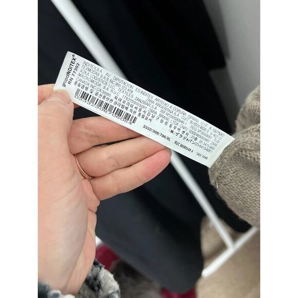 Zara Wool Blend Turtleneck Sweater Taupe Brown Knit Pullover Size XL Women’s - Picture 5 of 5